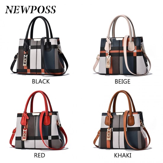 Newposs حقيبة يد جديدة فاخرة للنساء خياطة البرية رسول حقائب مصمم العلامة التجارية منقوشة حقيبة الكتف الإناث السيدات حقائب اليد Newposs حقيبة يد جديدة فاخرة للنساء خياطة البرية رسول حقائب مصمم العلامة التجارية منقوشة حقيبة الكتف الإناث السيدات حقائب اليد