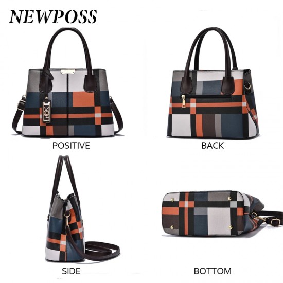 Newposs حقيبة يد جديدة فاخرة للنساء خياطة البرية رسول حقائب مصمم العلامة التجارية منقوشة حقيبة الكتف الإناث السيدات حقائب اليد Newposs حقيبة يد جديدة فاخرة للنساء خياطة البرية رسول حقائب مصمم العلامة التجارية منقوشة حقيبة الكتف الإناث السيدات حقائب اليد