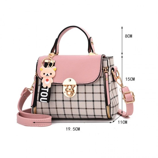 Newposs منقوشة نمط حقيبة يد المرأة مشبك ديكور رفرف محفظة موضة بو الجلود Crossbody حقيبة عالية الجودة حقيبة Newposs منقوشة نمط حقيبة يد المرأة مشبك ديكور رفرف محفظة موضة بو الجلود Crossbody حقيبة عالية الجودة حقيبة