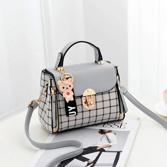 Newposs منقوشة نمط حقيبة يد المرأة مشبك ديكور رفرف محفظة موضة بو الجلود Crossbody حقيبة عالية الجودة حقيبة Newposs منقوشة نمط حقيبة يد المرأة مشبك ديكور رفرف محفظة موضة بو الجلود Crossbody حقيبة عالية الجودة حقيبة