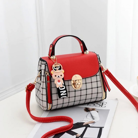 Newposs منقوشة نمط حقيبة يد المرأة مشبك ديكور رفرف محفظة موضة بو الجلود Crossbody حقيبة عالية الجودة حقيبة Newposs منقوشة نمط حقيبة يد المرأة مشبك ديكور رفرف محفظة موضة بو الجلود Crossbody حقيبة عالية الجودة حقيبة