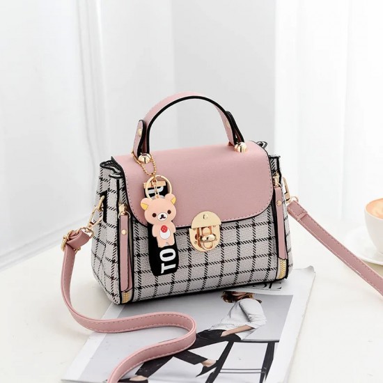 Newposs منقوشة نمط حقيبة يد المرأة مشبك ديكور رفرف محفظة موضة بو الجلود Crossbody حقيبة عالية الجودة حقيبة Newposs منقوشة نمط حقيبة يد المرأة مشبك ديكور رفرف محفظة موضة بو الجلود Crossbody حقيبة عالية الجودة حقيبة