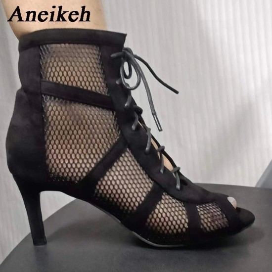 Aneikeh 7 سنتيمتر الأوسط كعب الرقص الجوف خارج الكاحل حزام صندل أحذية 2023 موضة الصيف الدانتيل يصل عبر تعادل اللمحة تو أحذية سيدة Aneikeh 7 سنتيمتر الأوسط كعب الرقص الجوف خارج الكاحل حزام صندل أحذية 2023 موضة الصيف الدانتيل يصل عبر تعادل اللمحة تو أحذية سيدة